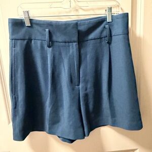 Reiss Women's High Waist Teal Shorts